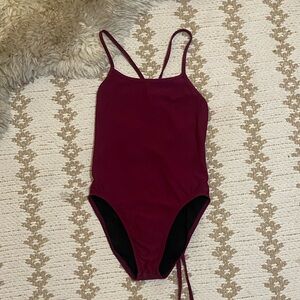 Jolyn Jackson One‑Piece – Maroon, Size 28 (Great Condition)